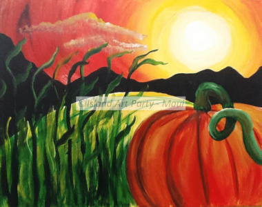 Pumpkin Autumn Painting Maui
