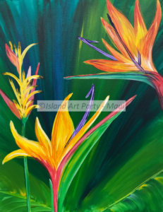 Bird of Paradise Painting Maui