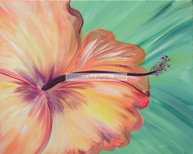 Painting Maui Hibiscus Flower