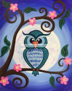 Cute Owl Painting Maui