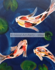 Koi Fish Painting Maui