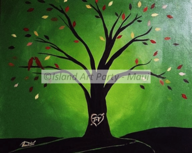 Love Birds Painting Maui