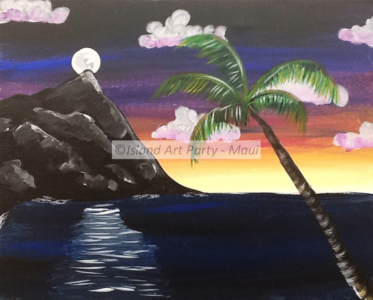 Maui Moon Painting