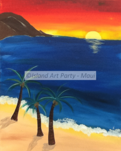 Palm Tree Painting Maui