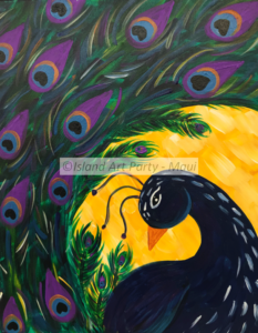 Peacock Painting Maui