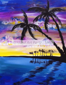 Palm Trees Painting Maui