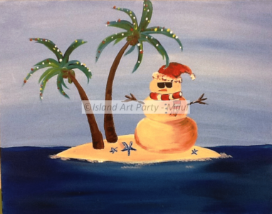 Snowman Painting Maui