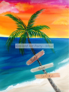 Palm Tree Painting Maui