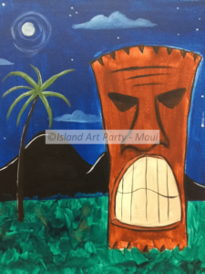 Painting Maui Tiki