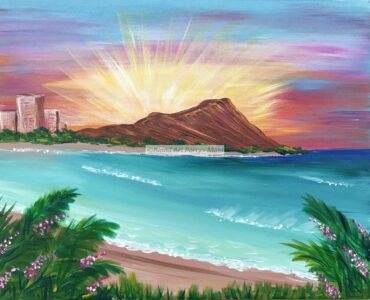 Waikiki Diamond Head Painting