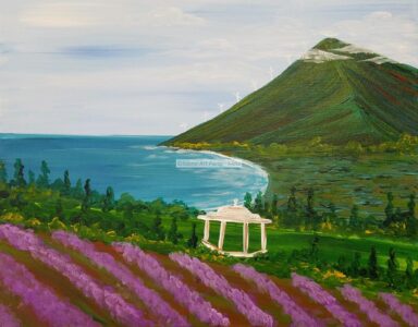 Lavender Flowers Painting Maui