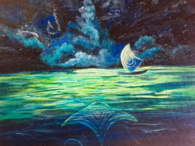 Evening Sail Painting Maui