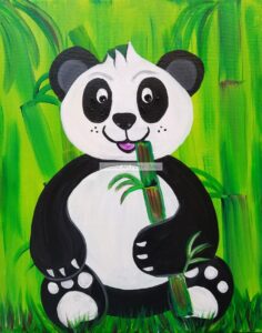 Panda and Bamboo Painting Maui