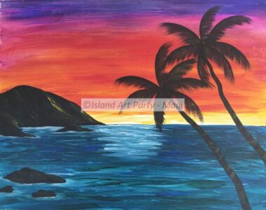 Aloha Sunset Painting Maui