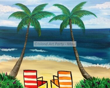 Beach Chairs on Beach Maui