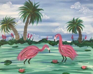 Flamingo Painting Maui