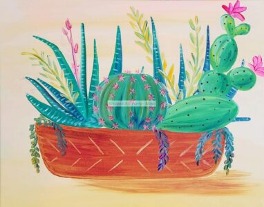 Succulent Plant Painting Maui