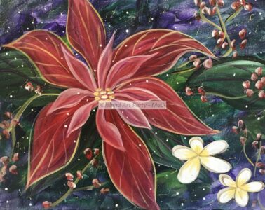 Poinsettia Flower Painting Maui